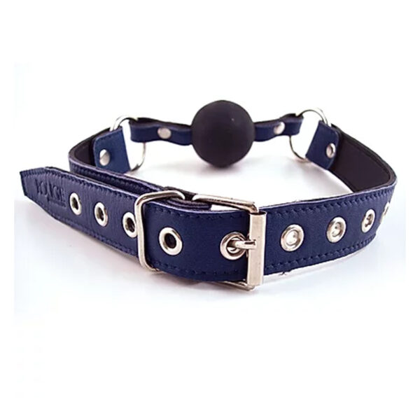 Ball Gag - BLUE with BLACK rubber Ball