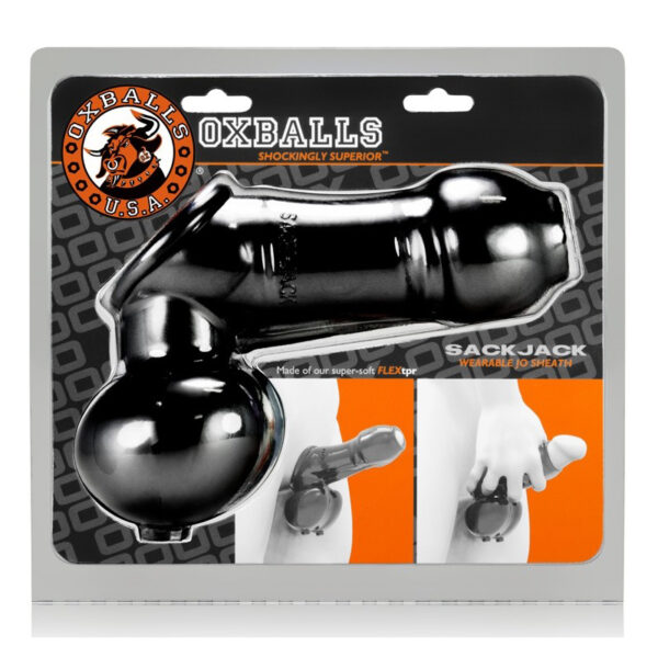 Oxballs Sackjack Wear Jackoff Sheath Bk