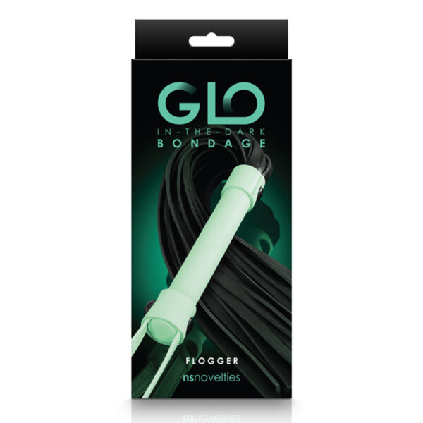 GLO Bondage Flogger Green