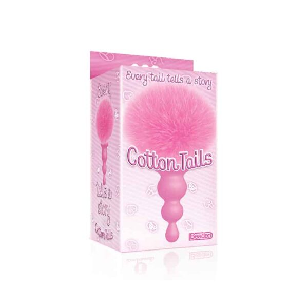 The 9's Cottontails butt plug beaded pin