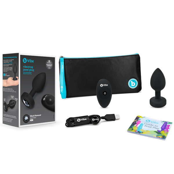 b-Vibe Vibrating Jewels Black Dia (M/L)