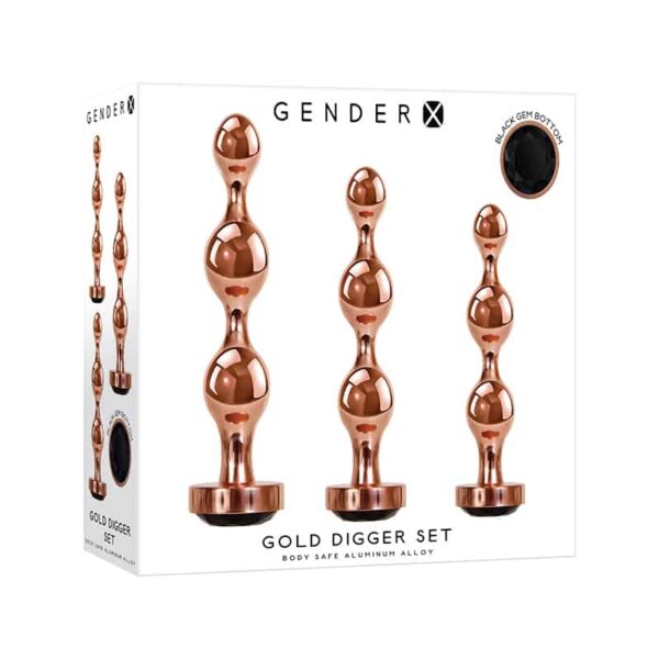 Gender X Gold Digger Set Of 3 Gold/Black