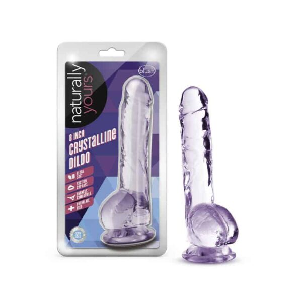 Naturally Yours Crystalline Dildo 8in Am