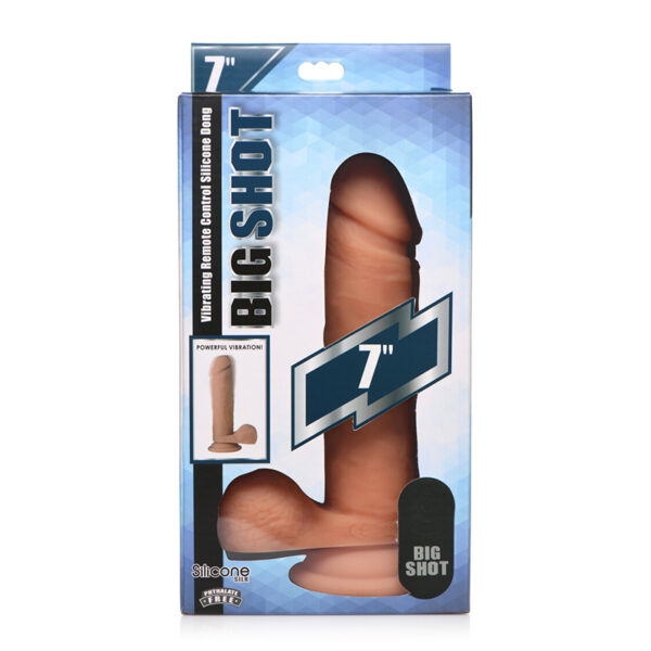 Big Shots 7in Vib Dildo w/Ball Remote