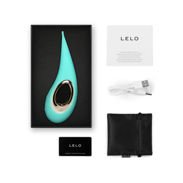LELO DOT Elliptical Clitoral Stim Aqua