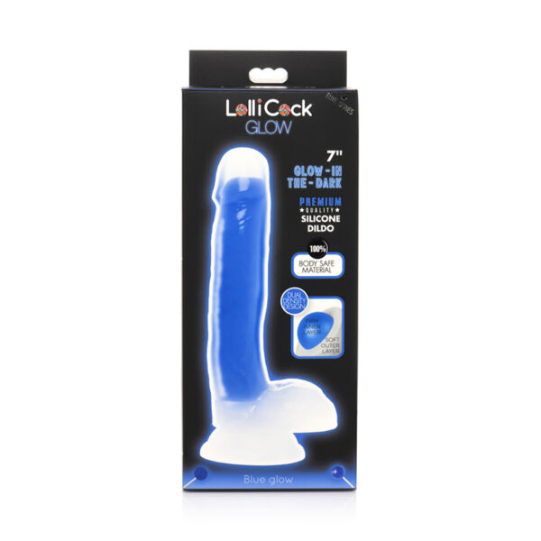 Lollicock G.I.T.D Sil Dildo W/Bal 7in Bl