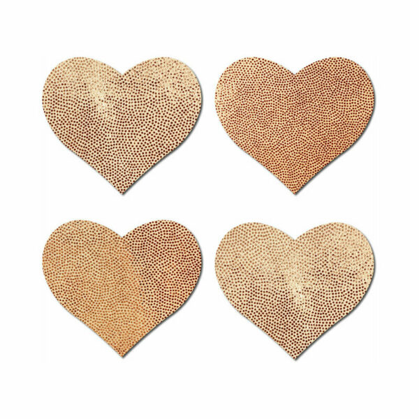 Pastease Petites Hearts Rose Gold 2pk