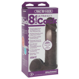 Vac-U-Lock 8in ULTRASKYN Cock Black