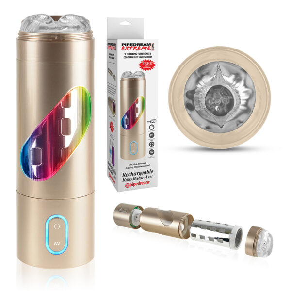 PDX Rechargeable RotoBator Ass Gold