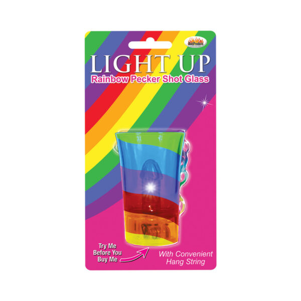 Light Up Rainbow Pecker Shot Glass