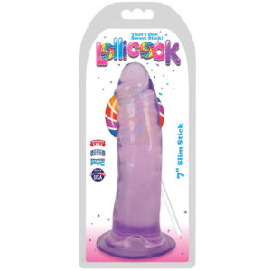 Lollicock Slim Stick 7in Dildo Grape