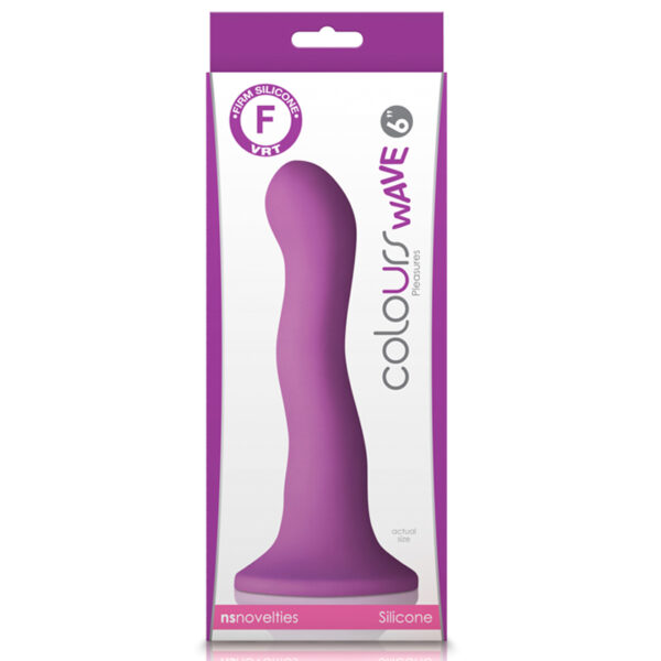 Colours Wave 6in Dildo Purple