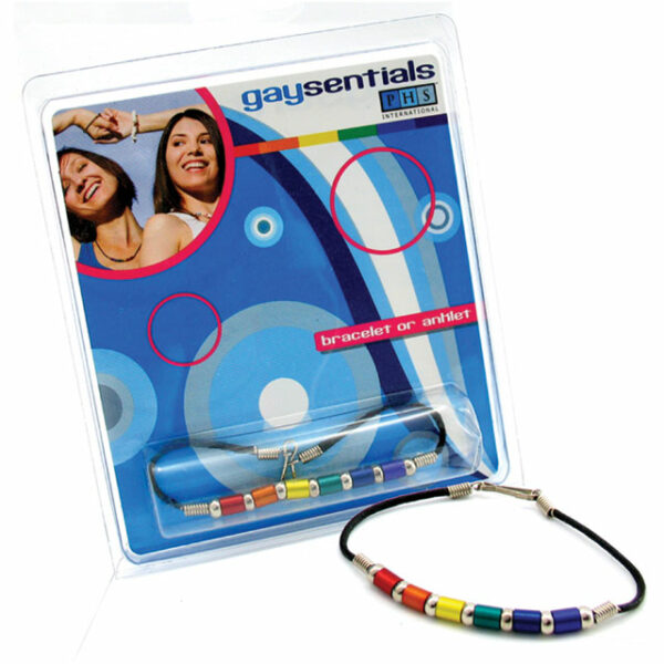 GS Rainbow Aluminum Tube Bracelet 8in.
