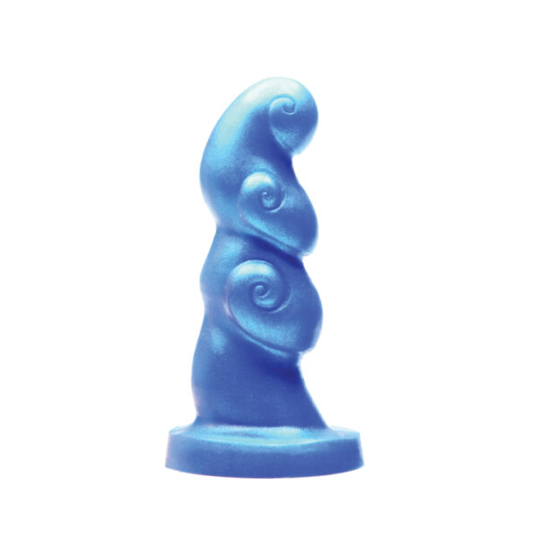 Tantus Hookah Textured Dildo Blue BAG